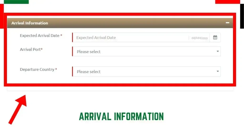 Arrival information