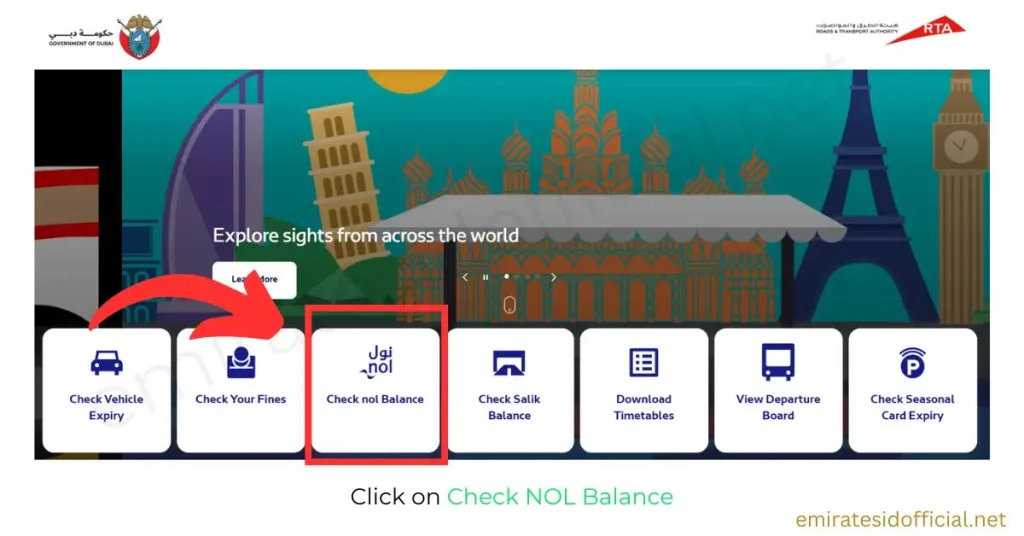 Click on Check NOL Balance