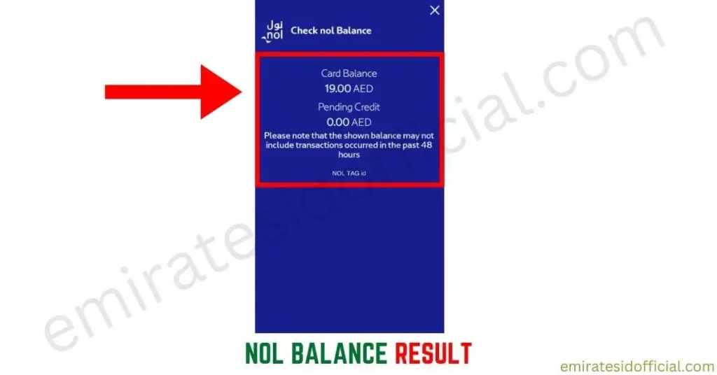 NOL Balance Result