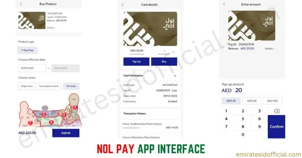 NOL PAY APP Interface