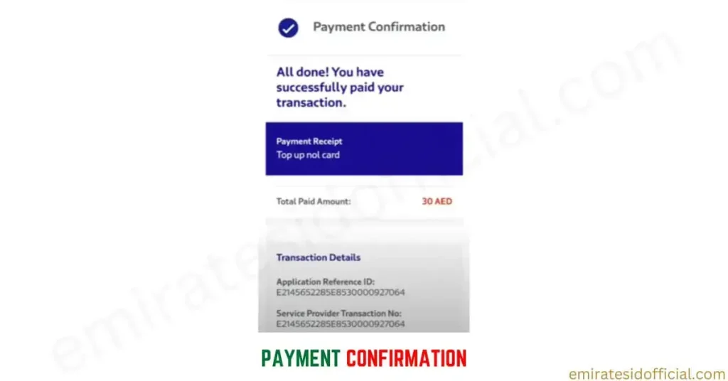 Payment Confirmation