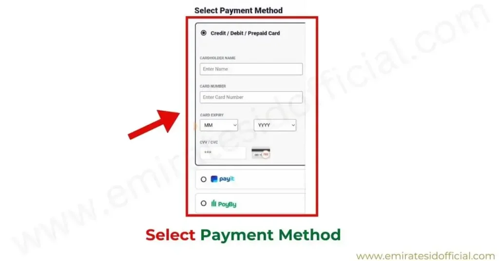 Select Payment Method