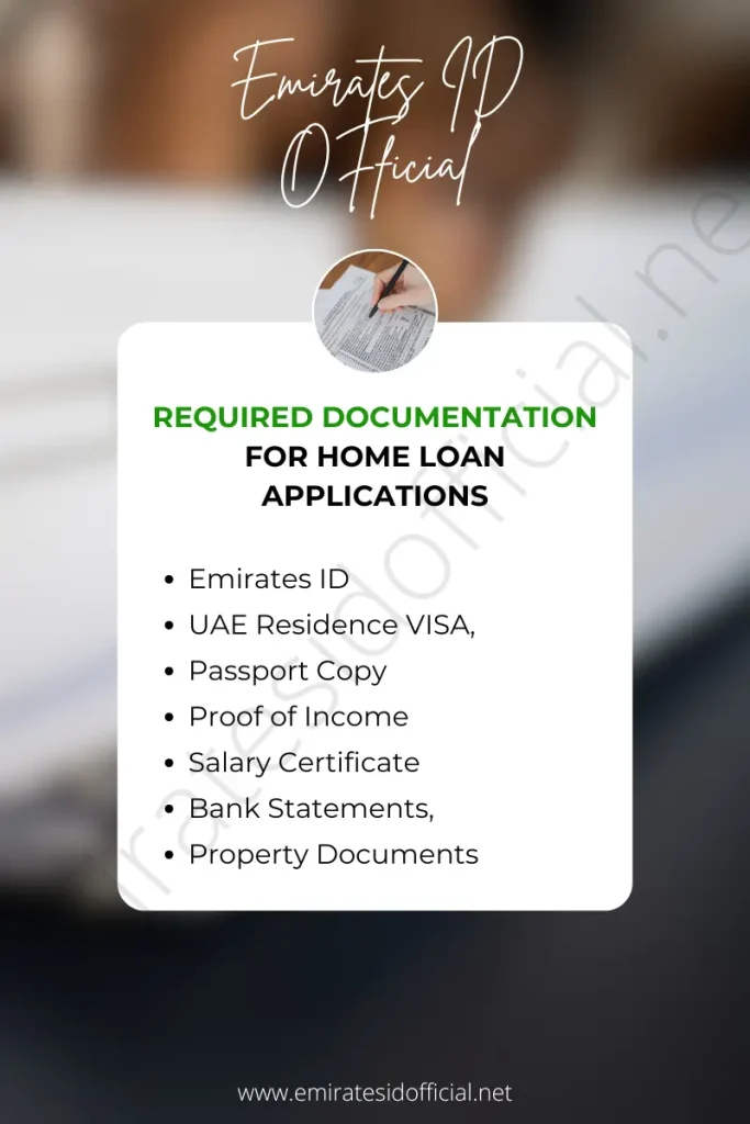 Required Documentation for Home Loan Applications