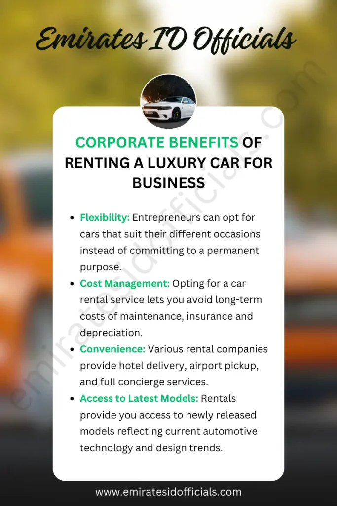 Corporate Benefits of Renting a Luxury Car for Business