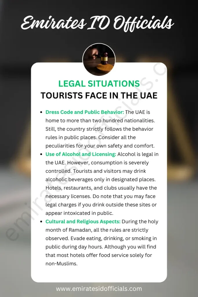 Legal Situations Tourists Face in the UAE
