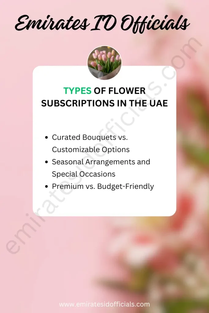 Types of Flower Subscriptions in the UAE (A Beginners Guide to Flower Subscriptions)