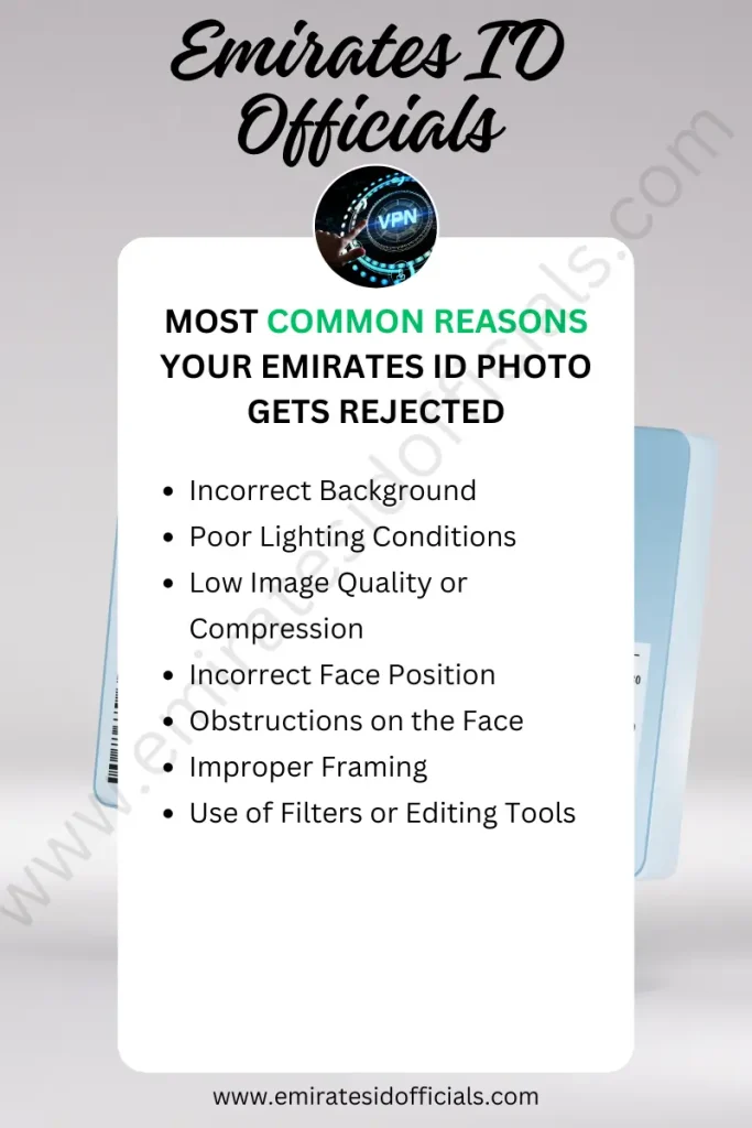 Common Reasons for Emirates ID Photo Rejection
